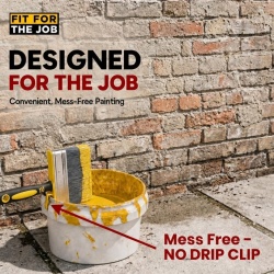 Pensulă pentru Zidărie "Block Brush" Fit For The Job 4 inch, Perete Exterior și Suprafețe Rugoase, Mâner Soft-Grip - Img 5