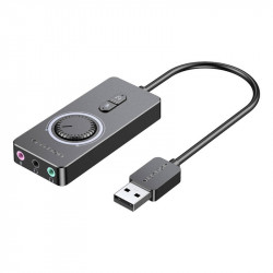 Placa audio externa USB 2.0 Vention CDRBF 1m (negru)