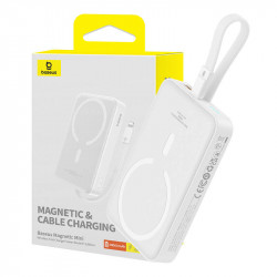Powerbank magnetic Baseus Magnetic Mini 10000mAh 20W MagSafe (alb)