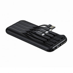 Powerbank Vipfan F10 10000mAh + cablu 4-in-1 (negru)