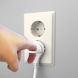 Prelungitor Electric Schuko MutecPower 3 m, Ștecher Extra-Plat Înclinat la 90°, Contact de Protecție cu Împământare, 16A 250V 3500W, H05VV-F 3G1.5, Alb - Img 5