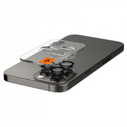 Protector pentru camera Spigen Glas.tR EZ Fit Optik pentru iPhone 14 Pro / Pro Max / 15 Pro / Pro Max - Negru 2 buc. - Img 4
