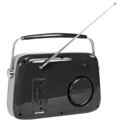 RADIO FM PORTABIL NOSTALGIA 15W CU FUNCTIE BLUETOOTH/AUX - NEGRU - Img 4