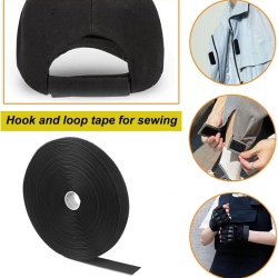 Rolă Bandă cu Arici Reutilizabilă Typec Home 5 cm x 6 m cu 30 Catarame Incluse, Debitabilă la Lungimea Dorită , Chingi Reglabile de Strângere Hook & Loop pentru Cable Management, Furtunuri, Unelte și Organizare Cabluri, Negru - Img 3