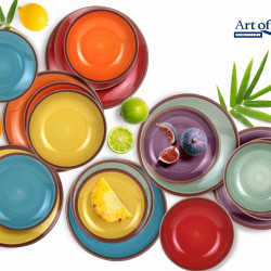 SERVICIU MASA CERAMICA 18PCS, AQUARELLE - Img 5