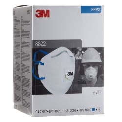Set 10 x masti de protectie respiratorie FFP2, 3M, cu supapa / valva, model 8822, Certificate CE - Img 4