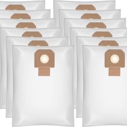 Set 12 Saci Filtranti Typec Home din Fleece / Pasla Non-Woven pentru Aspirator Bosch GAS 35 M AFC / L AFC / L SFC+, Rezistenti la Rupere si Umezeala, Inlocuire Cod 2607432037, pentru Santier si Atelier