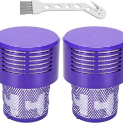 Set 2 Filtre HEPA de Schimb pentru Aspiratoare Dyson V10 Cyclone, V10 Absolute, Animal, Total Clean, SV12 + Perie de Curățare