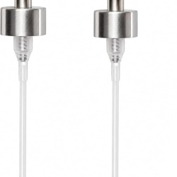 Set 2 x Cap pompa de rezerva pentru dozator de sapun lichid Typec, din inox, filet 28 mm, finisaj periat
