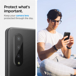 Set 2 x folie protectie camera SPIGEN OPTIK.TR pentru GALAXY FOLD 3 BLACK - Img 2