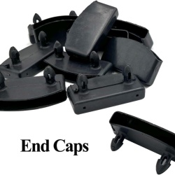 Set 20 Capace Plastice pentru Lamele Somieră Typec Home, 54x9 mm, Negru, Suporturi de Fixare pentru Șipci de Pat - Img 2
