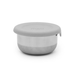 SET 3 RECIPIENTE MINI INOX CU CAPAC SILICON, MELII, ROZ MOV GRI - Img 3