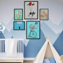 Set 5 tablouri decorative Animale