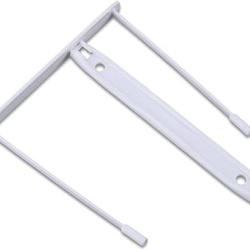 Set 50 Cleme de Arhivare Albe Office Products, 80 mm, Plastic 100% Reciclat Incasabil, Mecanisme Arhivare Documente