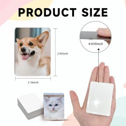 Set 50 Magneți Personalizabili Typec, Formă Dreptunghiulară 7.5 x 5.5 cm (2.95 x 2.16 inch), Cu Suport Magnetic Puternic, Blank-uri DIY pentru Cadouri și Decor Suport Frigider - Img 7