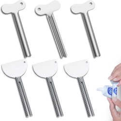 Set 6 Storcătoare Metalice pentru Tuburi Typec Home, Cheiță Presoare pentru Pasta de Dinți, Cosmetice și Vopsele, Durabile și Reutilizabile