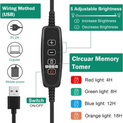 Set 6 Tavă Germinare Semințe RIOGOO cu Lumină LED, Control Inteligent, Luminozitate și Umiditate Reglabile, Kit Complet Mini-Seră - Img 5