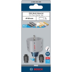 Set Bosch Professional 2608594399, carota 68 mm MultiMat + adaptor Power Change+ - Img 2