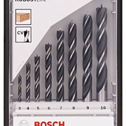 Set de 8 burghie elicoidale pentru lemn Bosch Robust Line, 3/4/5/6/7/8/9/10 mm 2607010533 - Img 2