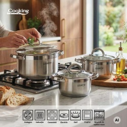 SET GATIT DIN INOX 6 PIESE, VANESSA - Img 6