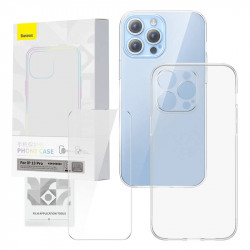 Set husa transparenta si sticla securizata Baseus Corning pentru iPhone 13 Pro
