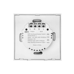 SmartWise smart Wi-Fi (eWeLink) wall switch with infrared gesture-control - Img 4