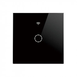 SmartWise T4 EU 1C intrerupator de lumina inteligent WiFi+RF 1 grup (un singur fir, functioneaza fara neutru) (R2, negru)