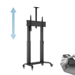 Stand TV motorizat de podea, reglabil in inaltime Multibrackets MB-3120, 65"-110", max.135kg, eligibil cu PNRAS/PNRR - Img 2