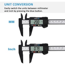 Șubler Digital de Precizie Adoric 150 mm / 6 Inch, Afișaj LCD, Comutare mm/inch, Funcție Zero și 4 Moduri de Măsurare (Interior, Exterior, Adâncime, Treaptă) - Img 7