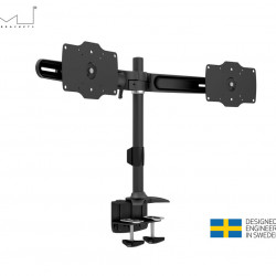 Suport 2 LCD de masa Multibrackets MB-0365, 24"-32", max.15kg/ecran, negru