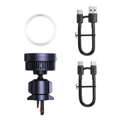 Suport auto Baseus MagPro cu încărcător inductiv Qi2.0 de 15W (negru) - Img 3