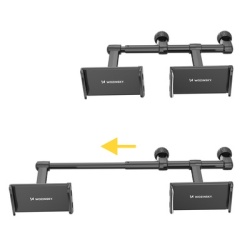 Suport auto pentru telefon Wozinsky cu tetieră dublă, negru (WTHBK1) - Img 1