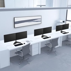 Suport birou 2 monitoare NewStar FPMA-D550DDBLACK - Img 10