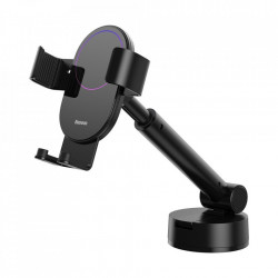 Suport pentru telefon Baseus Gravity pentru bord, parbriz, negru (SUYL-JY01) - Img 3
