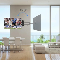Suport TV și Monitor de Perete Reglabil Suptek MA2720, Braț Articulat pentru Ecrane 15–32 Inch, VESA 75x75 / 100x100 mm, Pivotare 180°, Înclinare ±20°, Sarcină Maximă 13 kg, Oțel Aliat, Negru - Img 4