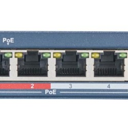 Switch Hikvision DS-3E0105P-E(B), 4 porturi, PoE - Img 4