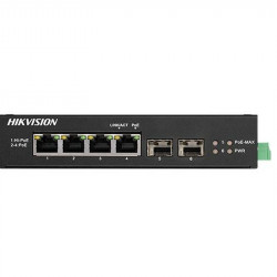 Switch Hikvision DS-3T0506HP-E/HS, 4 porturi