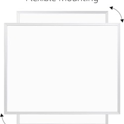 Tabla magnetica alba de scris si sters (Whiteboard), 28 x 36 cm, rama din aluminiu, suprafata stergere uscata, montare adeziva pe perete, pentru birou, scoala si acasa - Img 3