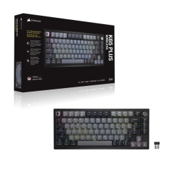 Tastatura mecanica gaming Corsair K65 PLUS 2.4GHz Wireless - Bluetooth®, 75%, Pre-Lubricated CORSAIR MLX Red Linear Switches, RGB - Img 12