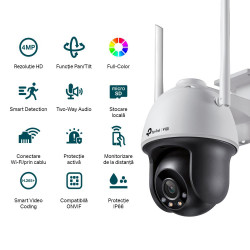 TPL VIGI 4MP PAN/TILT NTW CAM 4MM C540W - Img 2