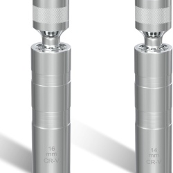 Trusă Chei Magnetice pentru Bujii 14 mm și 16 mm (9/16" și 5/8") cu Articulație Cardanică Rotativă 360°, Tubulare cu Pereți Subțiri din Oțel Crom-Vanadiu cu Profil în 12 Colțuri, Compatibile BMW, MINI, Nissan, Antrenare 3/8 Inch