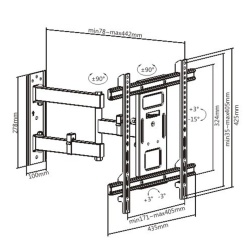 TV MOUNT SERIOUX TV61-443 32"-70" 50KG - Img 12