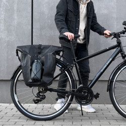 Wozinsky geanta de bicicleta impermeabila portbagaj 25l 2 în 1 negru (WBB24BK) - Img 4