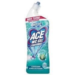 ACE WC Glitter, gel decalcifiant, talc si lacramioara, 750 ml