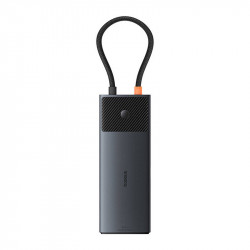 Adaptor Baseus USB-C Hub 10in1 - 2xHDMI, 3xUSB-A, USB-C, RJ45, SD/TF, PD (negru)