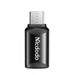 Adaptor Date si Incarcare USB-C - microUSB McDodo OT-7690, Negru