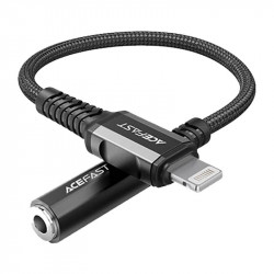 Adaptor Lightning la mini jack de 3,5 mm Acefast C1-05 18 cm (negru) - Img 2