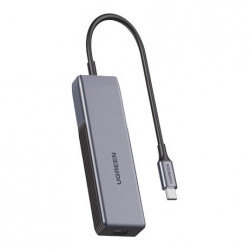 Adaptor Ugreen USB tip C (tata) - Ethernet RJ-45 (mama) 5Gbps negru (CM312)