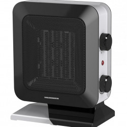 Aeroterma ceramica Heinner HCH-L1400BK, 1400 W, 2 trepte de putere, termostat reglabil, Negru