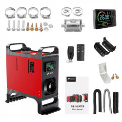 Aeroterma HCALORY HC-A02, 8 kW, Diesel, Bluetooth, rosu